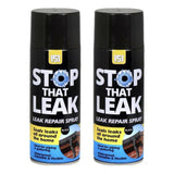 2X Stop That Leak Black Spray 400ml