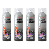 4X Promatic Clear Lacquer Spray Paint 500ml