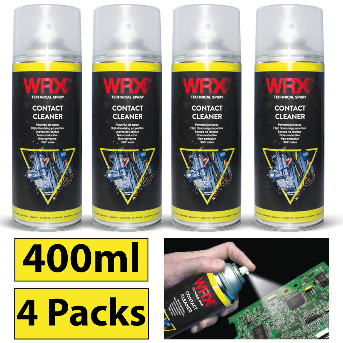 4X WRX Contact Cleaner Spray 400ml