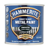 5X Hammerite Smooth Dark Green Paint 250ml