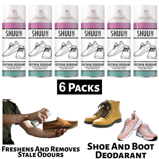 6X Shuu & Boot Deodorant Spray 300ml