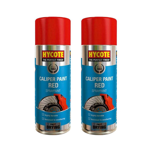 2X Hycote Red Caliper Spray Paint 400ml