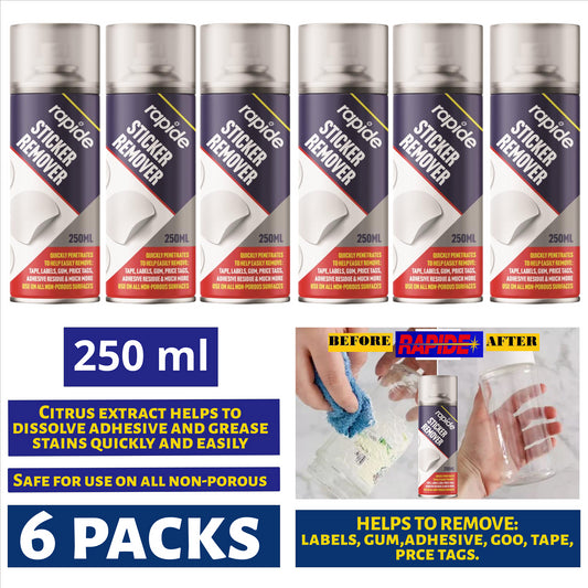 6X Rapide Sticker Remover Spray 250ml