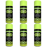 6X Paint Factory Fluorescent Neon Green Spray Paint 200ml