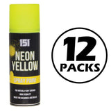 12X Paint Factory Fluorescent Neon Yellow Spray Paint 200ml