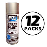 12X Auto Extreme Silver Spray Paint 400ml