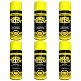 6X Paint Factory Neon Yellow Spray Paint 400ml