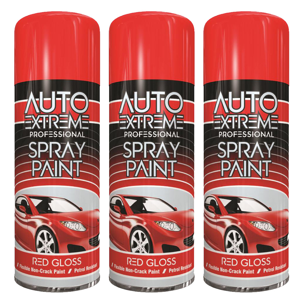 3X Auto Extreme Red Spray Praint 400ml