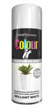 2X Paint Factory Brilliant White Gloss Spray Paint 400ml