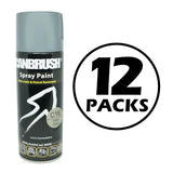 12X Canbrush C16 Pale Grey Spray Paint 400ml