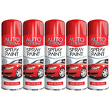 5X Auto Extreme Red Spray Paint 250ml