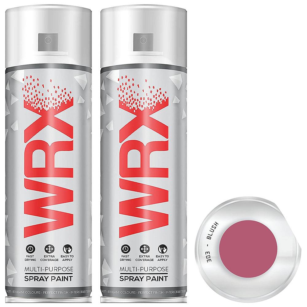 2X WRX Flat Blush Acrylic Spray Paint 400ml