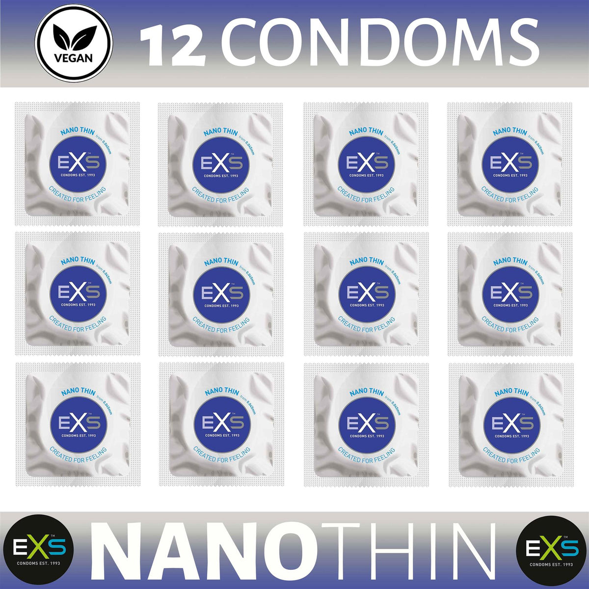 12X EXS Nano Thin Condoms