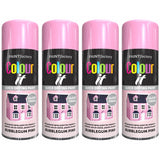 4X Paint Factory Bubblegum Pink Gloss Spray Paint 400ml