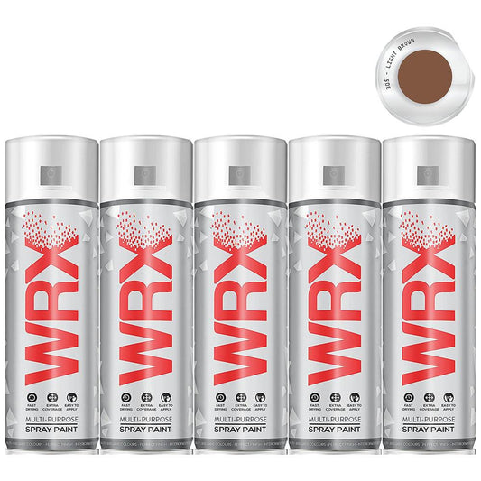 5X WRX Light Brown Spray Paint 400ml