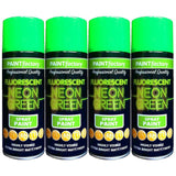 4X Paint Factory Neon Green Spray Paint 400ml