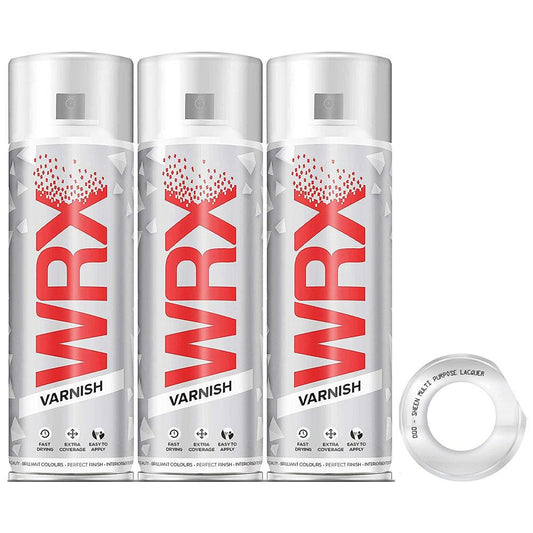 3X WRX Sheen Varnish Spray Paint 400ml