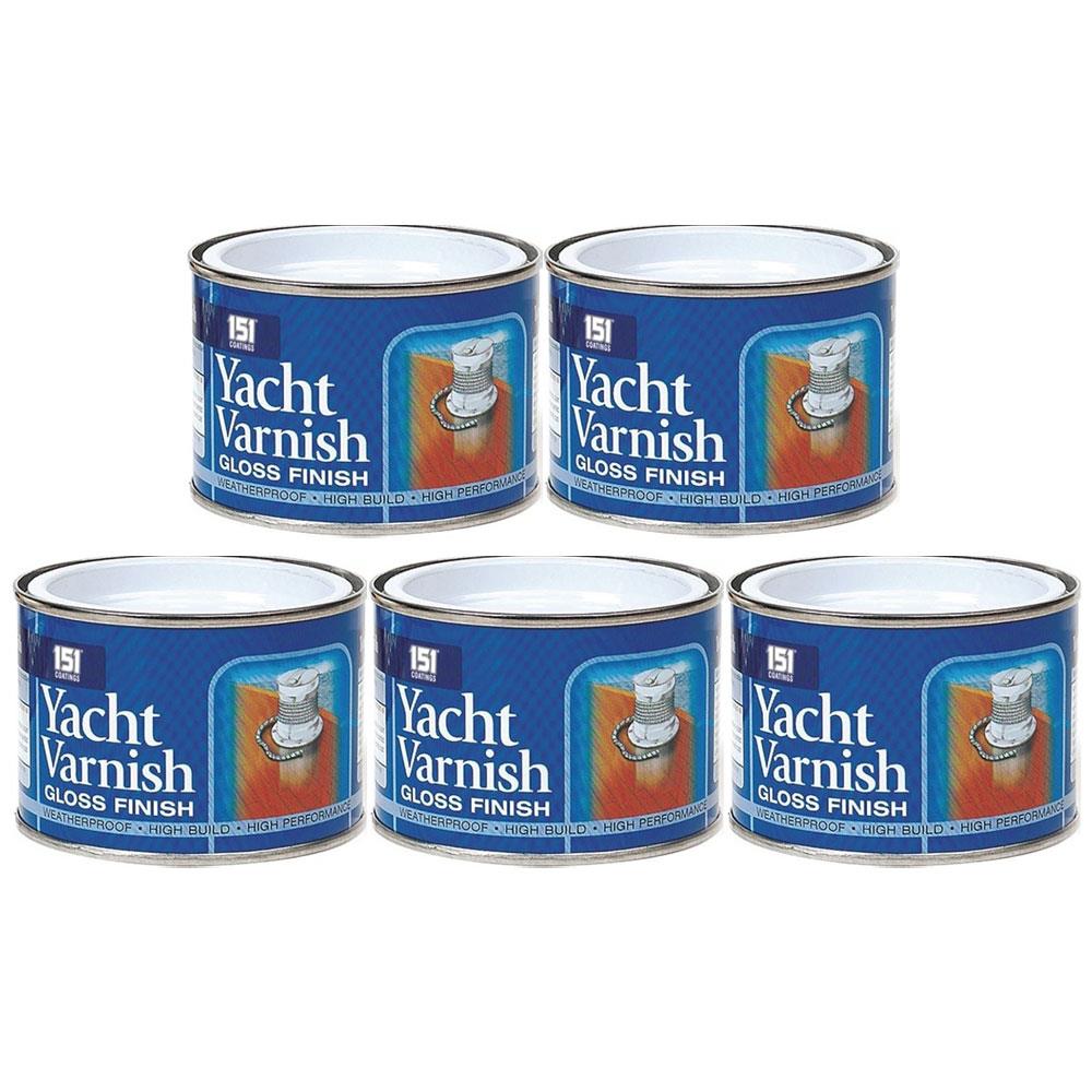 5X Yacht Varnish Gloss 180ml