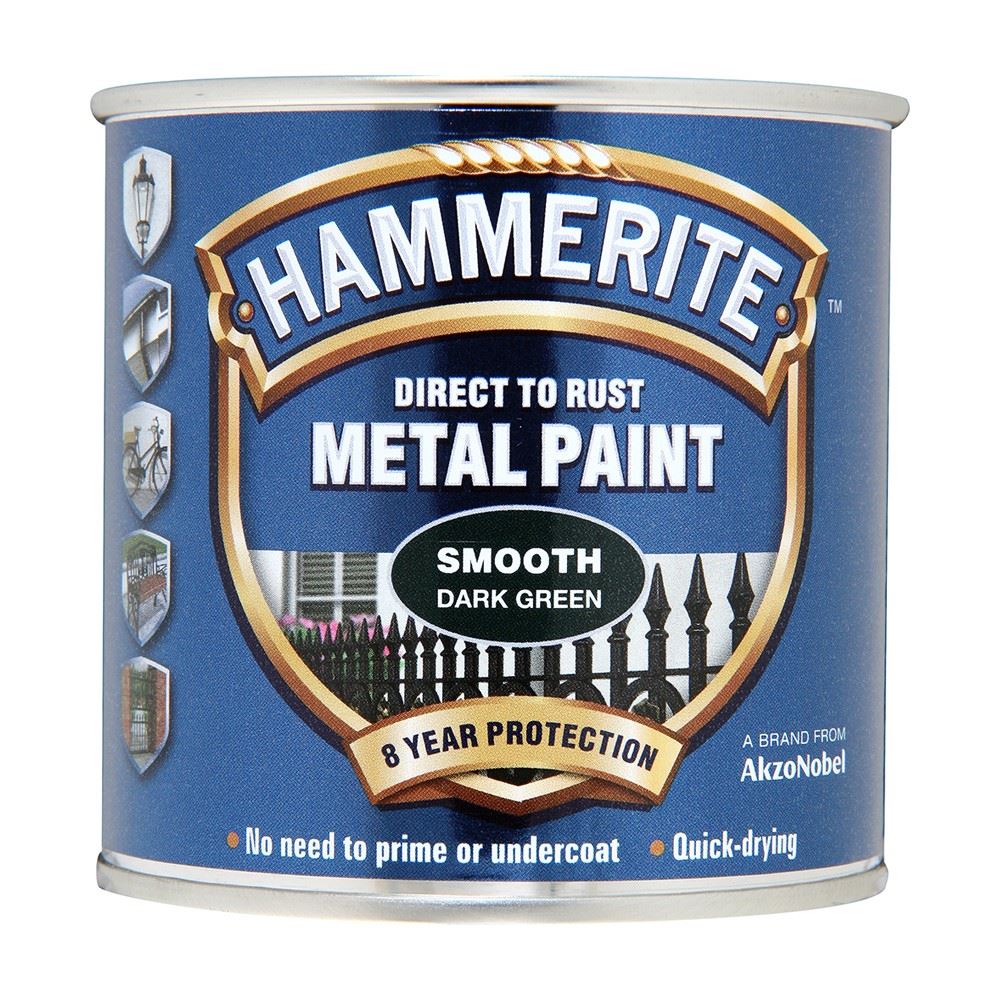 Hammerite Smooth Dark Green Paint 250ml