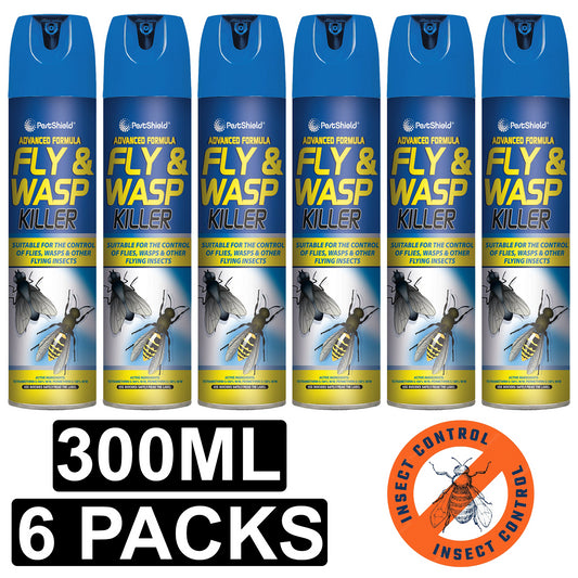 6X Fly & Wasp Killer Spray 300ml