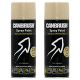 2X Canbrush C40 Sand Beige Spray Paint 400ml