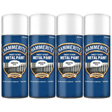 4X Hammerite Smooth White Spray Paint 400ml