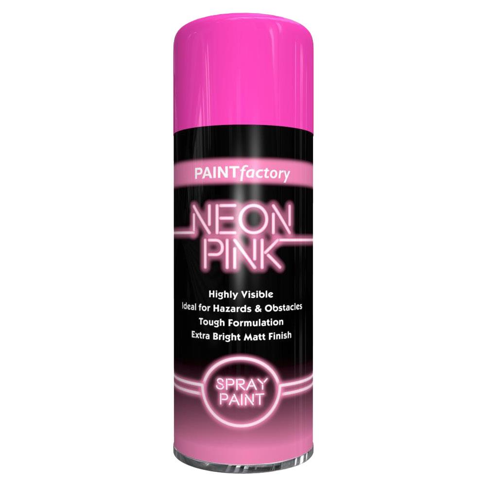 Paint Factory Fluorescent Neon Pink Spray Paint 200ml