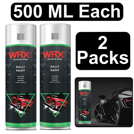 2X WRX High Gloss White Rally Paint 500ml