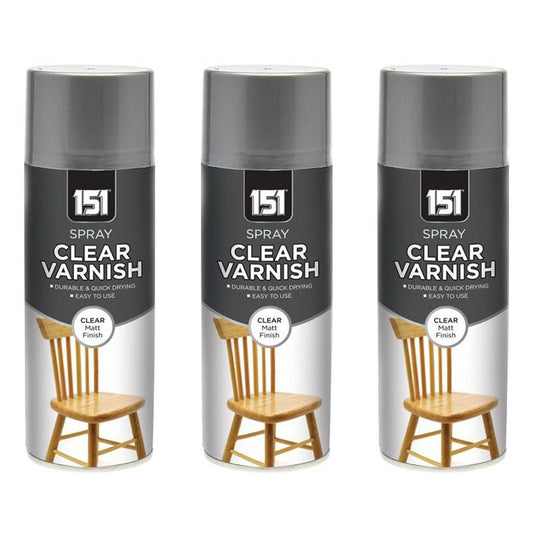 3X Clear Matt Varnish 400ml