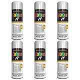 6X Paint Factory White Matt Spray Paint 250ml