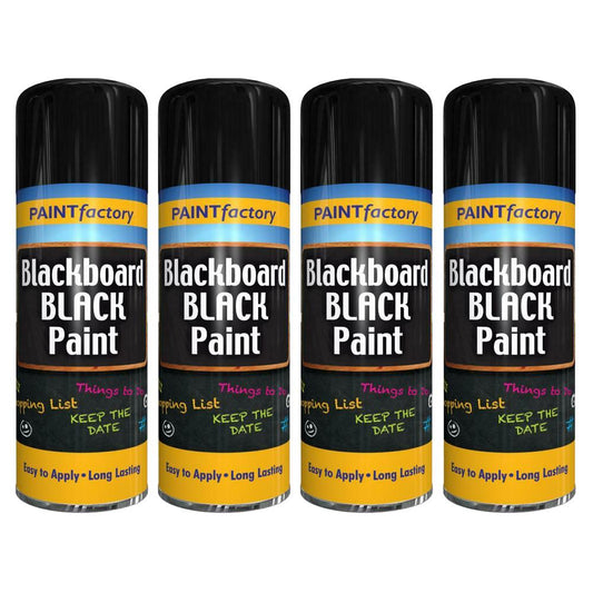 4X Paint Factory Blackboard Spray Paint 400ml