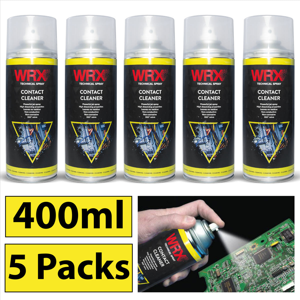 5X WRX Contact Cleaner Spray 400ml