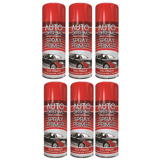 6X Auto Extreme Spray 400ml Red Primer