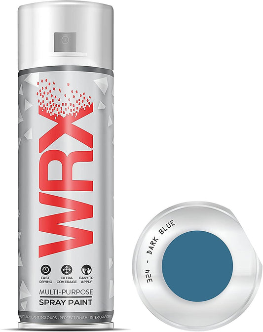 WRX Flat Dark Blue Spray Paint Solvent Based 400ml