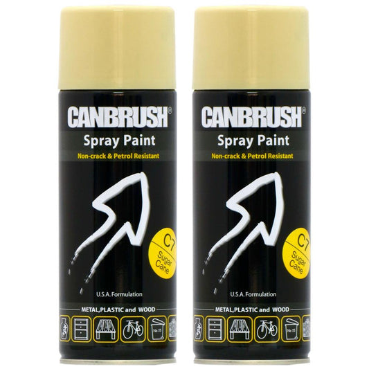 2X Canbrush C7 Sugar Cane Spray Paint 400ml