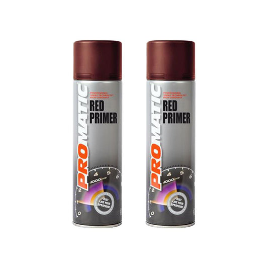 2X Promatic Red Primer Spray 500ml