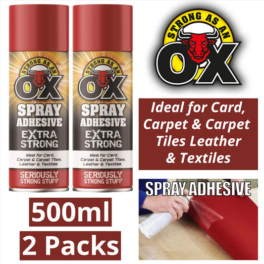 2x Saao Spray Adhesive 500Ml