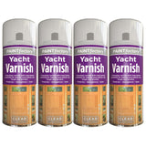 4X Clear Yacht Varnish Spray 250ml