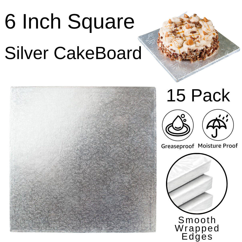 15 Board - 6" Square Silver Double Thick Cards