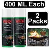 2X WRX Heat Resistant Black Spray 400ml