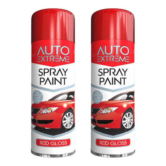 2X Auto Extreme Red Spray Paint 250ml