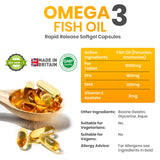 Omega 3 Fish Oil 1000mg - 180 Capsules