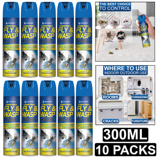 10X Fly & Wasp Killer Spray 300ml