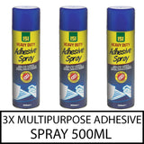 3X Multipurpose Adhesive Glue Spray 500ml