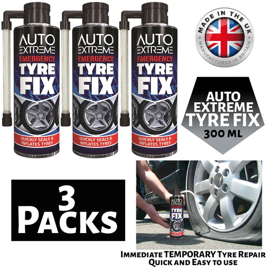 3X Auto Extreme Quick Fix Tyre Repair 300ml