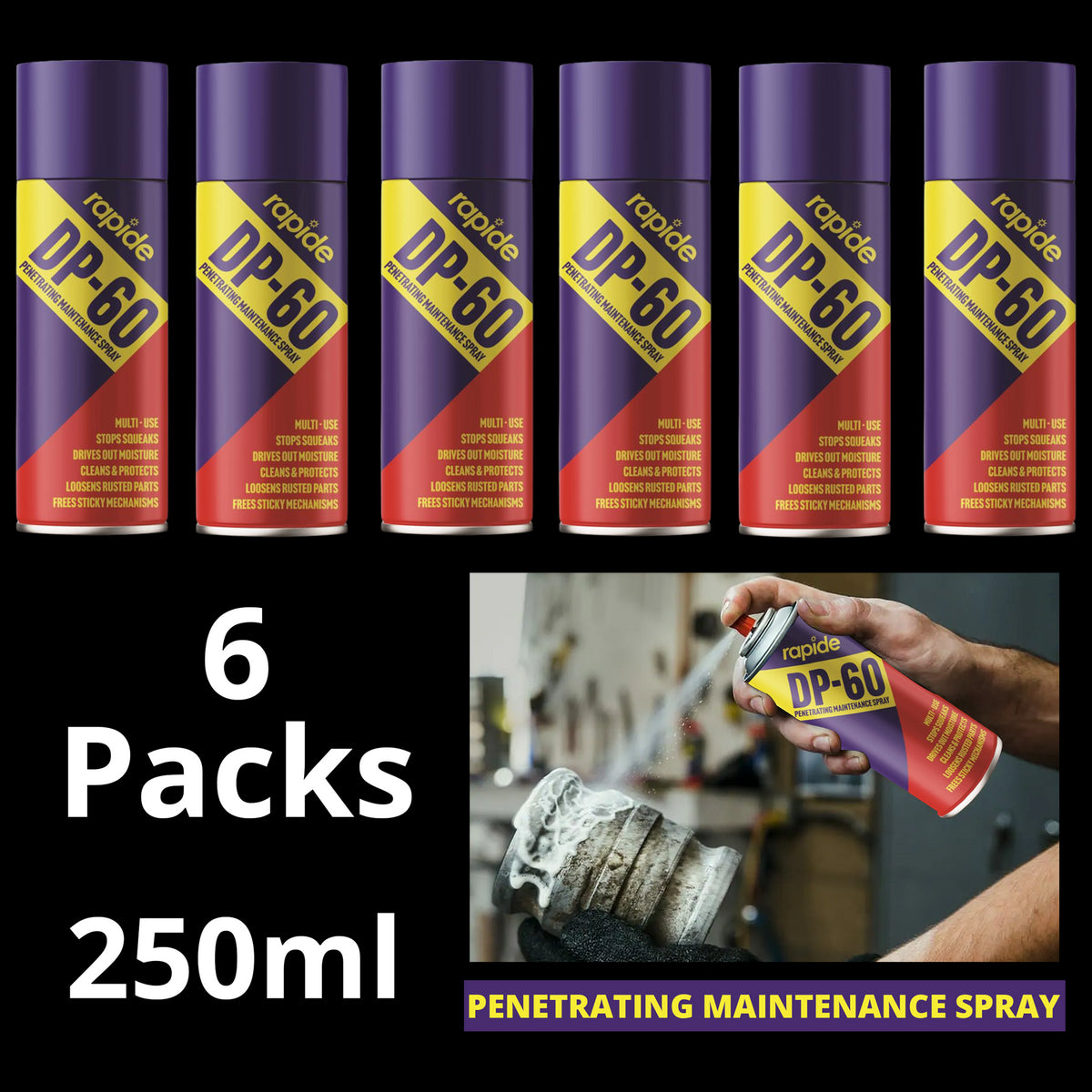 6x Dp-60 Maintenance Spray 250Ml