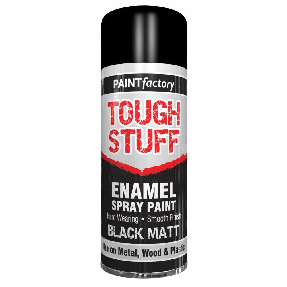 Paint Factory Tough Stuff Enamel Black Matt 400ml