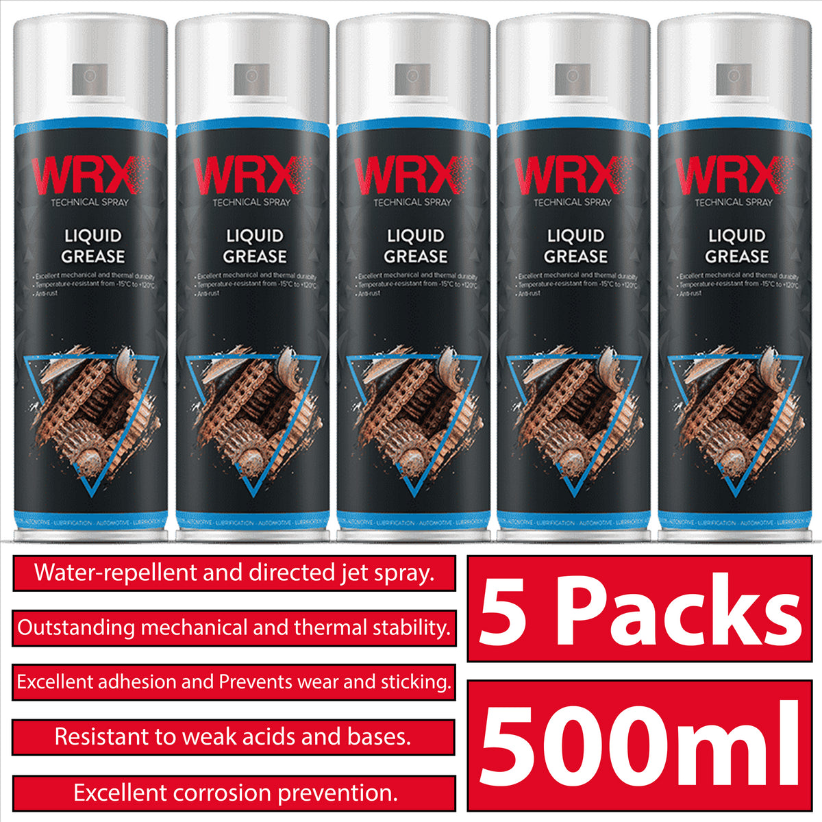 5X WRX Liquid Grease Adhesion Spray 500ml