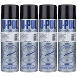 4X Upol Power Can Gloss Black Spray Paint 500ml