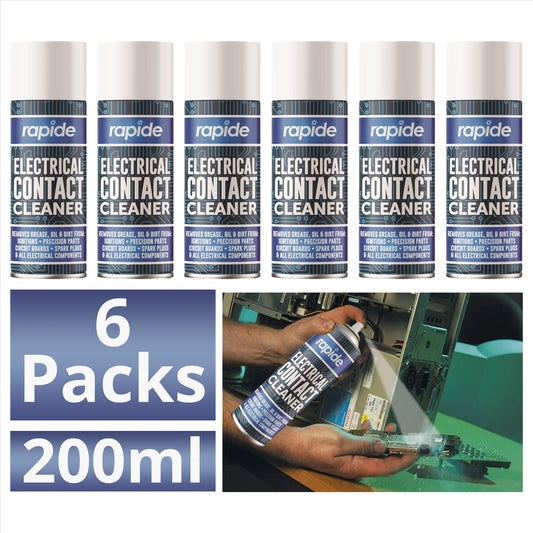 6x Electrical Contact Cleaner 200Ml